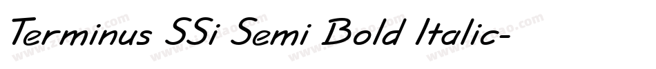 Terminus SSi Semi Bold Italic字体转换